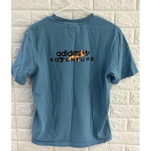 ADIDAS MENS SHIRT SIZE‎ SMALL BLUE SHORT SLEEVE ADVENTURE LIZARD